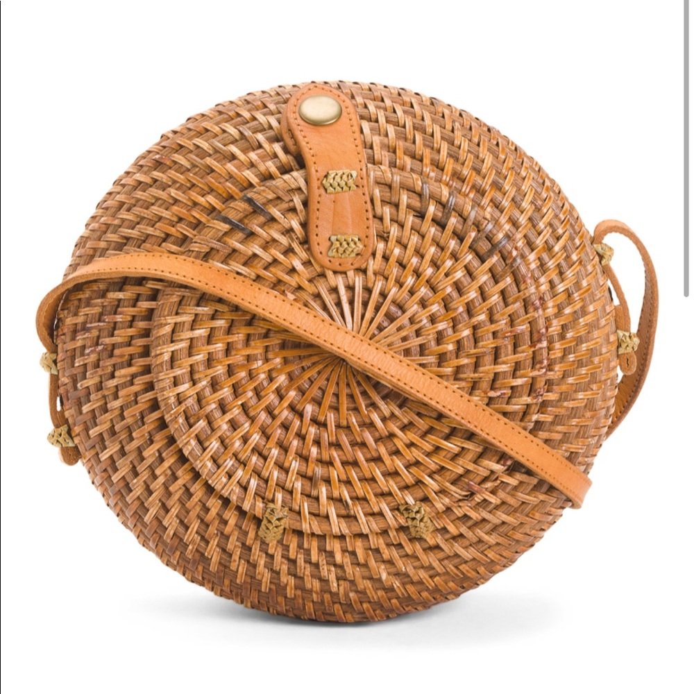 handmade || Round Rattan Bag